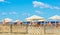 Viareggio sand beaches, Versilia, Tuscany, Italy