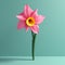Vibrant 3d Daffodil Illustration With Minimal Retouching