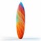 Vibrant 3d Surfboard Images On White Background