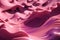 Vibrant abstract 3D image of digital waves in shades of pink and purple