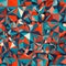 Vibrant Abstract Background With Numerous Triangles. Generative AI.