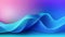 A vibrant abstract design featuring a dynamic pink and blue gradient with curved lines
