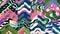 Vibrant Abstract Geometric Patterns and Tropical Motifs Fusion