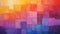 Vibrant Abstract Painting: Colorful Squares On Canvas With Soft Gradients