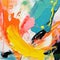 Vibrant Abstract Painting With Energetic Brushstrokes