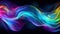 Vibrant abstract waveform with fluid motion and colorful gradients.