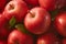 Vibrant apple freshness Ripe and juicy red apples, green background