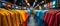 Vibrant Array of T-Shirts on Display in a Modern Store. Concept Visual Merchandising, Retail