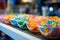 A vibrant assortment of delicious sweets at the colorful candy counter