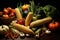 A vibrant assortment of fresh vegetables showcasing nature\\\'s harvest.