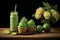 Vibrant assortment of green themed food and drinks for a lively saint patrick s day celebration