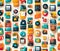 Vibrant assortment of icons