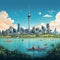 Vibrant Auckland Skyline with Money-Saving Activities