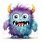 Vibrant Baby Monster Isolation Colorful Magic