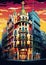Vibrant Barcelona Building - Capture Colorful Beauty in Design