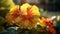 Vibrant Begonia: Hyperrealistic Hd Photo With Autumn Colors