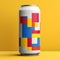 Vibrant Belgian Witbier Logo With Mondrian-inspired Colors