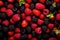 Vibrant Berries red fruits mix. Generate Ai
