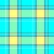 Vibrant blue check diamond tartan plaid fabric seamless pattern texture background