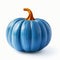 Vibrant Blue Pumpkin: Contemporary Candy-coated Artwork