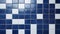 Vibrant Blue And White Tiled Bathroom Wall Background