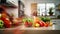 vibrant blurred home interiors