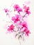 Vibrant Bougainvillea Flowers in Expressive Watercolor AI Generated