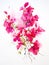 Vibrant Bougainvillea Flowers in Expressive Watercolor AI Generated