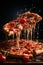 Vibrant Burst of Flavorful Exquisite Pizza - Detailed Close-Up Food Photography for Food Lovers
