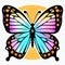 Vibrant Butterfly Sticker