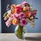 Vibrant and Captivating Bouquet of Colorful Spring Flowers