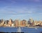 Vibrant capture of new york midtown over hudson