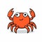 Vibrant Cartoon Crab Icon Vectors For Eye-catching Designs