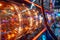 Vibrant Casino Slot Machines Close Up with Glowing Lights and Gaming Symbols
