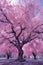 vibrant cherry blossom tree in full bloom