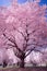 vibrant cherry blossom tree in full bloom