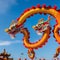 Vibrant Chinese dragon dance performances