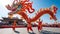 Vibrant Chinese dragon dance performances