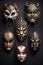 Vibrant Chinese Opera Masks on Display