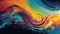 Vibrant Chromatic Canvas Rainbow Splash Background Brilliance