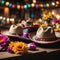 Vibrant Cinco De Mayo With Sombreros, Flowers. Generative AI