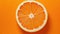 vibrant circle orange background