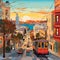 Vibrant cityscape capturing the essence of San Francisco's diverse neighborhoods