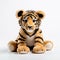 Vibrant Close-up Of Elegant Stuffed Tiger Cub