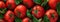 Vibrant Close-up of Fresh, Ripe Red Tomatoes with Water Drops, big fresh tomato background, Ai generative