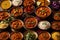 Vibrant Close-Up Indian Curry Selection Captivating Food Image