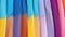 Vibrant Close-Up of Rainbow-Coloured Sand AI Generated