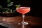 Vibrant cocktail soft pink. Generate Ai