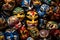 Vibrant Collection of Peking Opera Masks