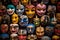 Vibrant Collection of Peking Opera Masks